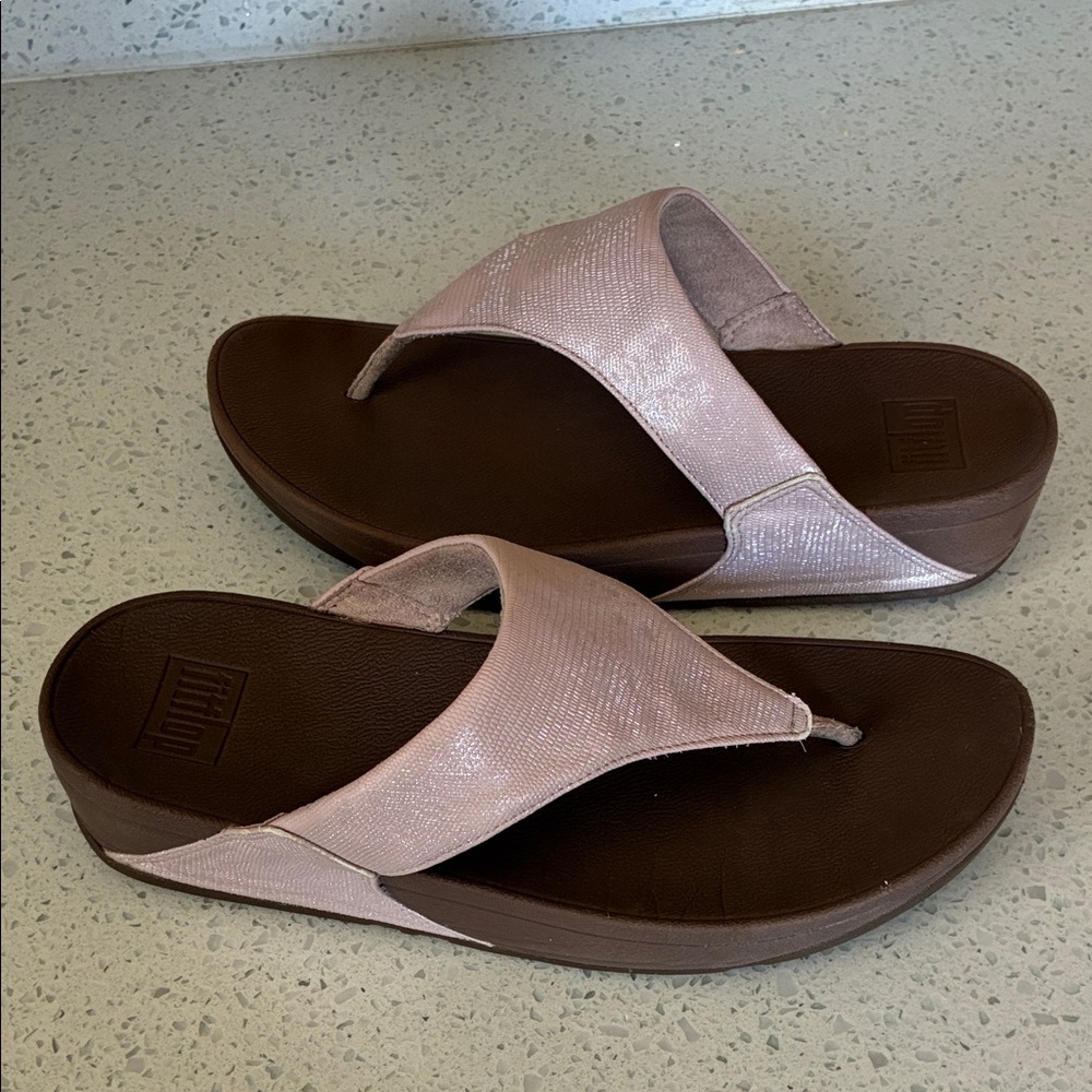 Fitflop Pink and Brown Sandals